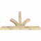 Ekena Millwork Richland Rough Sawn Timber Gable Bracket, Douglas Fir, 60"W x 38"H x 4"D x 4"F, 15/12 Pitch GBW060X38X0404RIC00RDF - alternate 2